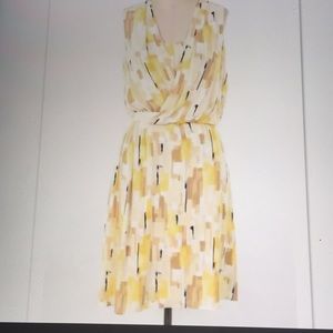 White House Black Market Buttercream Yellow Dress